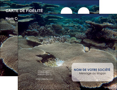 faire carte de visite plongee  massif de corail mer nature MIF40656