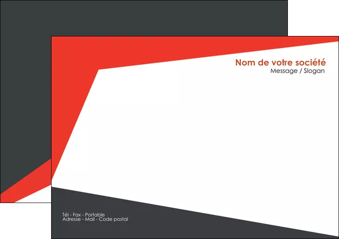 modele en ligne flyers rouge noir moderne MLIGLU41862
