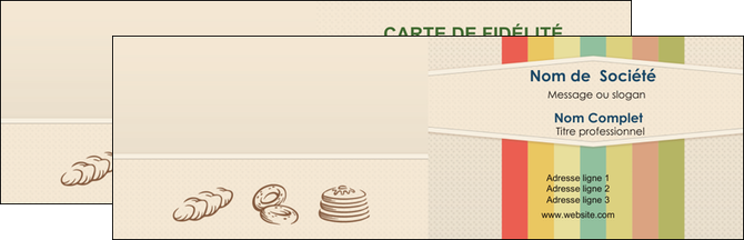 maquette en ligne a personnaliser carte de visite boulangerie boulangerie ancien nature MIFBE41942
