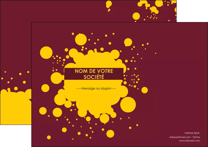 modele en ligne flyers peinture tache de peinture decale MLGI42010
