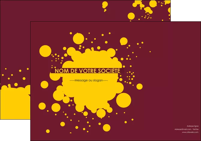 creer modele en ligne affiche peinture tache de peinture decale MLGI42014