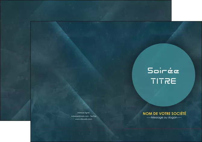 creation graphique en ligne pochette a rabat soiree evenement evenementiel MLIGLU42386