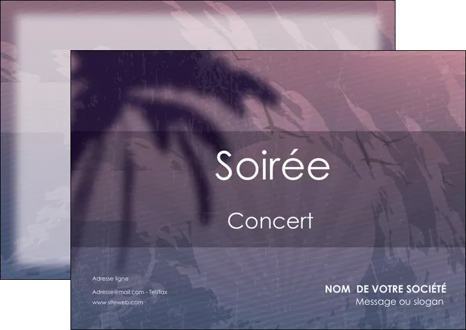 maquette en ligne a personnaliser flyers soiree concert show MLGI42758