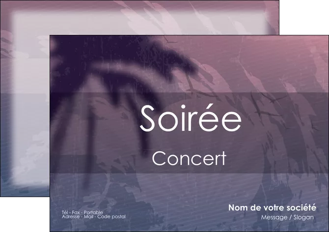 maquette en ligne a personnaliser flyers soiree concert show MLIGLU42760