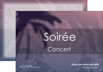 maquette en ligne a personnaliser flyers soiree concert show MIFCH42760