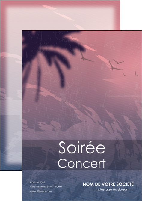 personnaliser maquette flyers soiree concert show MIDLU42772