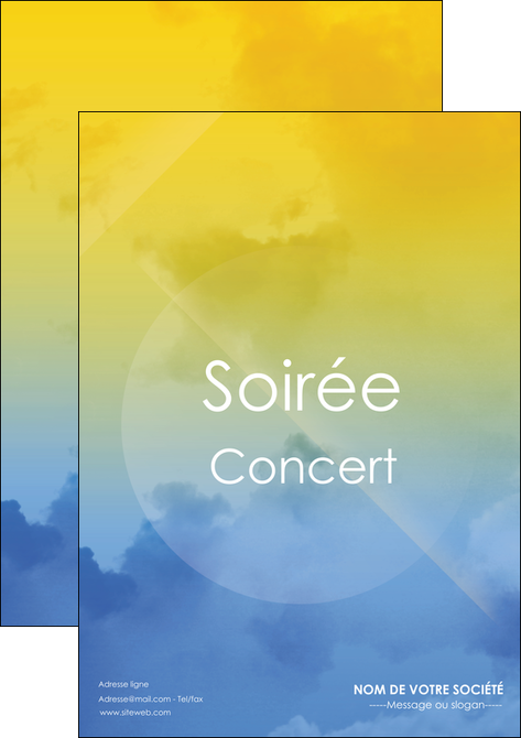 personnaliser maquette affiche soiree concert show MIFBE42798