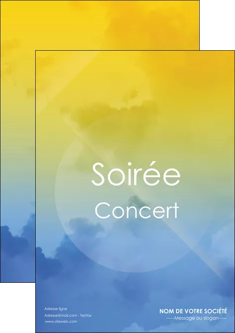 personnaliser maquette affiche soiree concert show MLGI42798