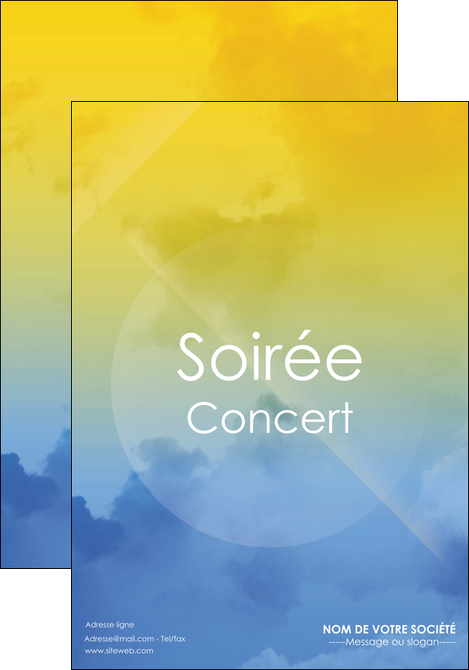 creation graphique en ligne affiche soiree concert show MIFBE42800