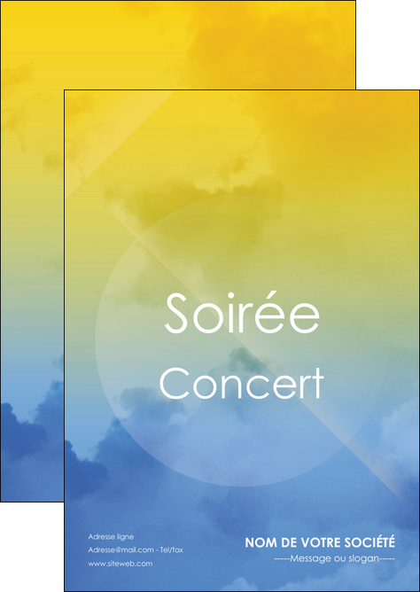 creation graphique en ligne flyers soiree concert show MID42802