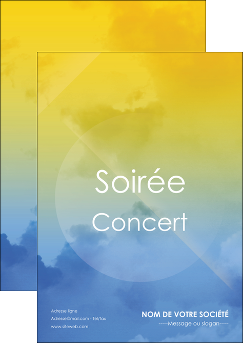 creation graphique en ligne flyers soiree concert show MIDLU42802