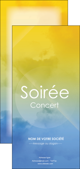 modele flyers soiree concert show MIFCH42810