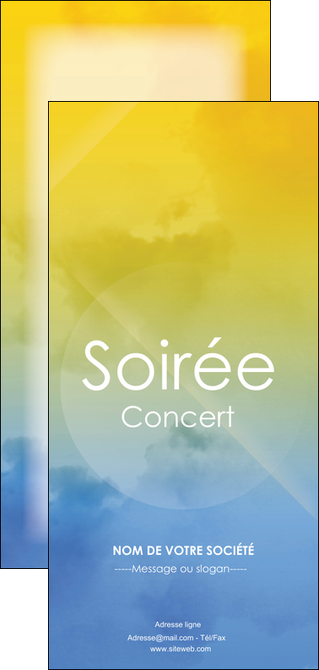 modele flyers soiree concert show MIFBE42810