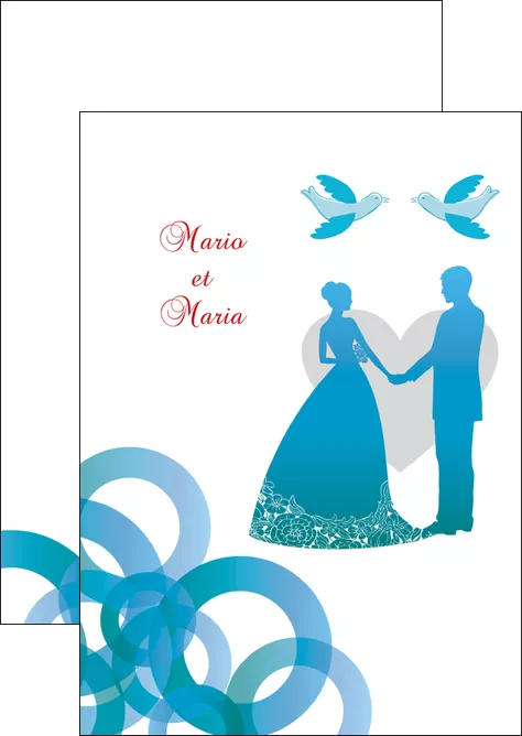 personnaliser maquette flyers mariage noces union MLGI42824