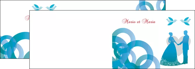 creation graphique en ligne depliant 2 volets  4 pages  mariage noces union MIFBE42830