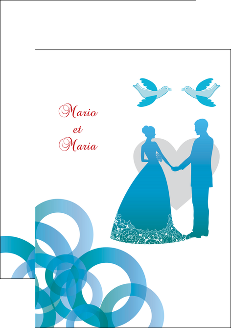 modele flyers mariage noces union MIF42834