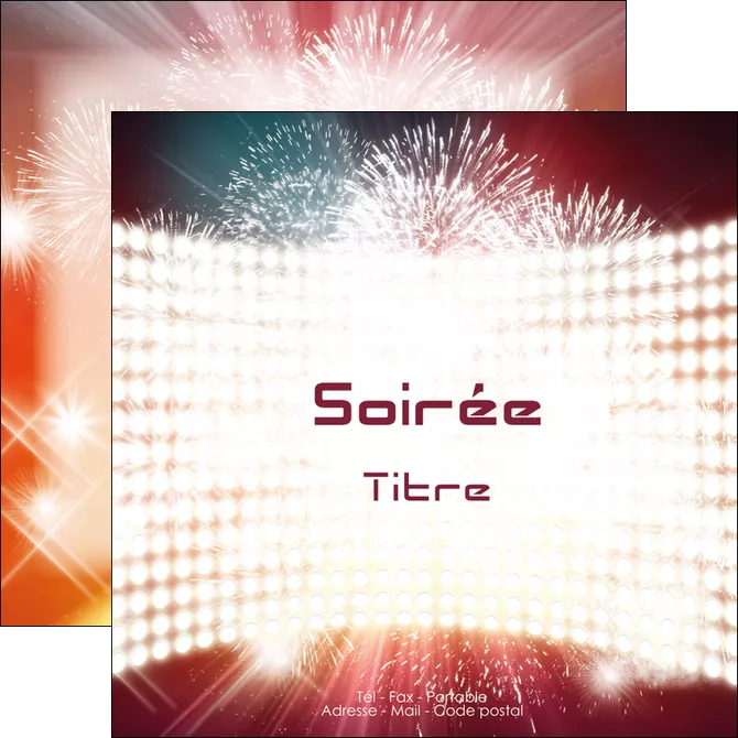 personnaliser modele de flyers soiree evenement evenementiel MIFBE43244
