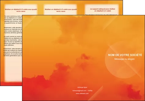 cree depliant 3 volets  6 pages  photographie coucher de lune horizon photographie MIFCH43514