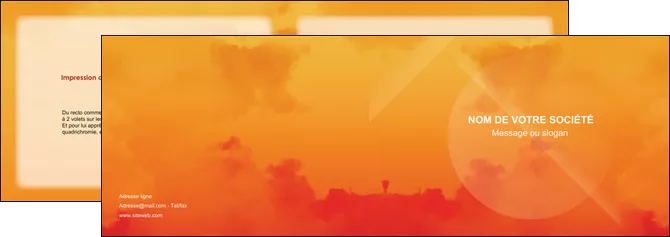 personnaliser modele de depliant 2 volets  4 pages  photographie coucher de lune horizon photographie MLGI43524