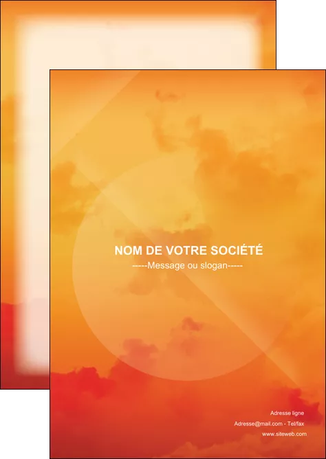faire flyers photographie coucher de lune horizon photographie MID43538