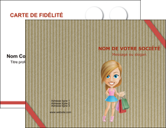 personnaliser modele de carte de visite vetements et accessoires shopping emplette fille MIF43632