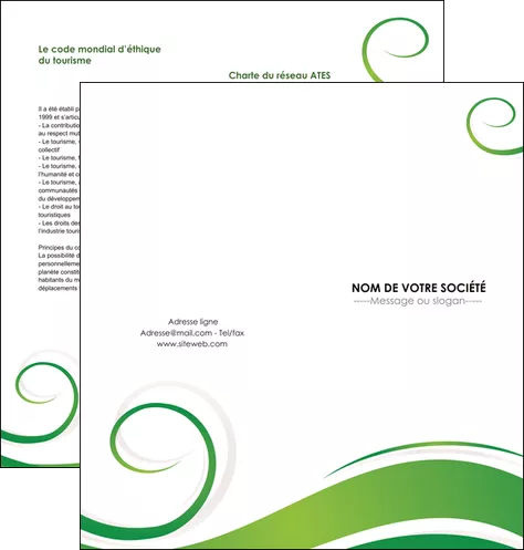faire depliant 2 volets  4 pages  fleuriste et jardinage texture structure design MLIGLU43658