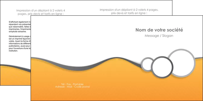 cree depliant 2 volets  4 pages  texture structure design MIS43890