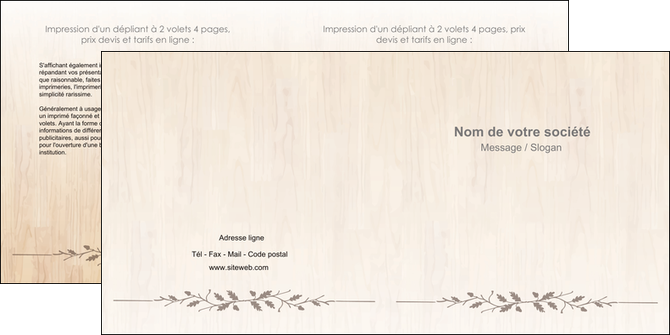 creation graphique en ligne depliant 2 volets  4 pages  texture contexture structure MLIG44178