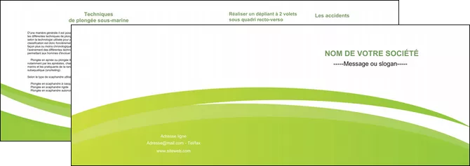 creer modele en ligne depliant 2 volets  4 pages  texture contexture structure MIFCH44480