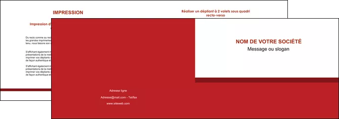 faire modele a imprimer depliant 2 volets  4 pages  texture contexture structure MLGI44672