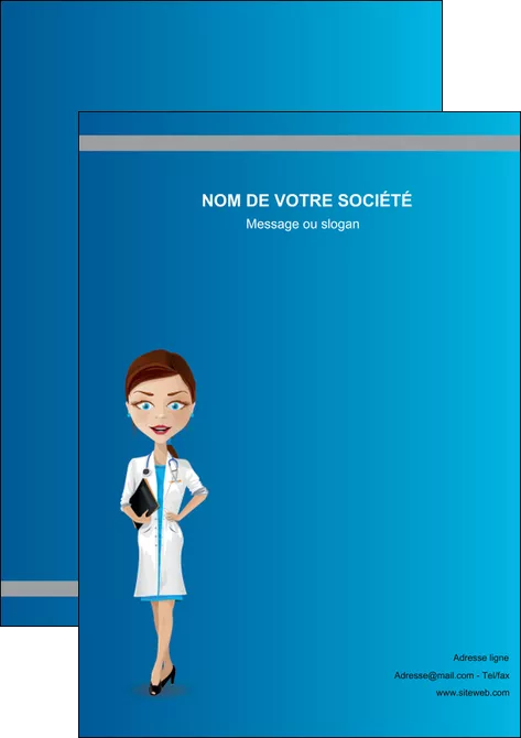 faire affiche infirmier infirmiere medecin docteur infirmier MLGI44798
