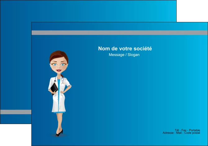 realiser flyers infirmier infirmiere medecin docteur infirmier MIS44816