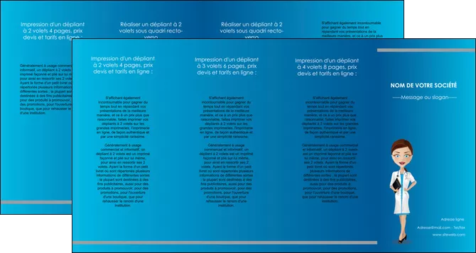 personnaliser modele de depliant 4 volets  8 pages  infirmier infirmiere medecin docteur infirmier MIS44842