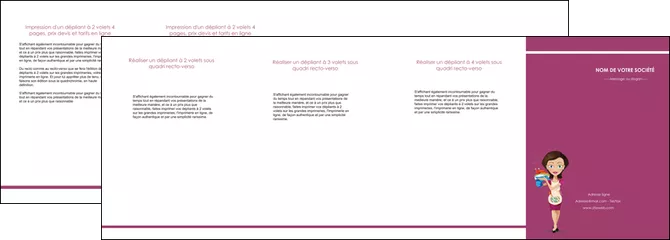 imprimerie depliant 4 volets  8 pages  bar et cafe et pub serveuse restaurant restaurateur MID44848