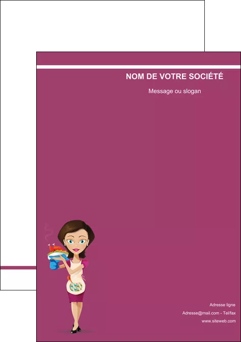 impression affiche bar et cafe et pub serveuse restaurant restaurateur MIFBE44850