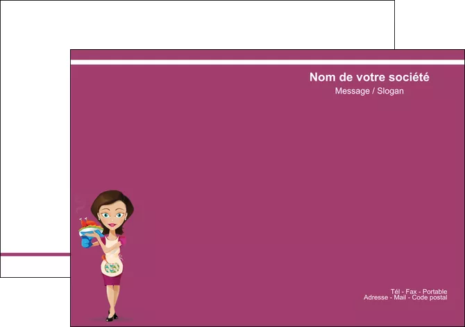 maquette en ligne a personnaliser flyers bar et cafe et pub serveuse restaurant restaurateur MLGI44868