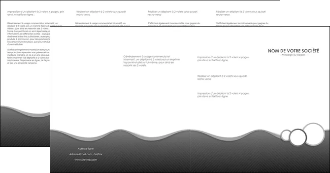 personnaliser modele de depliant 4 volets  8 pages  texture contexture structure MLGI44912