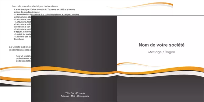 maquette en ligne a personnaliser depliant 2 volets  4 pages  standard design abstrait MLGI45110