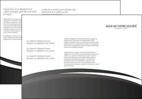 imprimerie depliant 3 volets  6 pages  standard design abstrait MIDCH45162