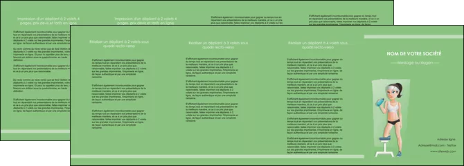 modele depliant 4 volets  8 pages  sport sport sportive salle de sport MIFBE45178
