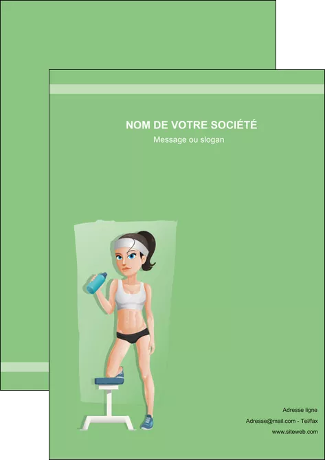 exemple affiche sport sport sportive salle de sport MIFBE45180