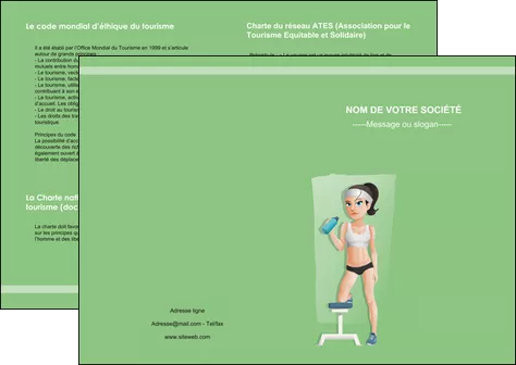 realiser depliant 2 volets  4 pages  sport sport sportive salle de sport MIFLU45216