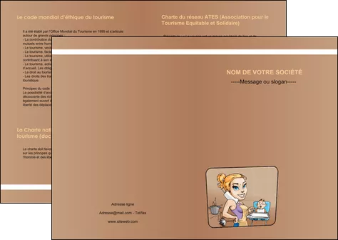 realiser depliant 2 volets  4 pages  menagere femme femme au foyer MIFBE45408