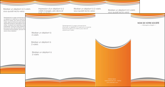 imprimerie depliant 4 volets  8 pages  standard design abstrait MIFCH45564