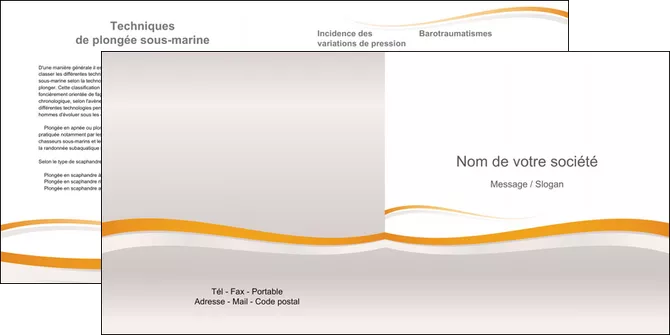 creation graphique en ligne depliant 2 volets  4 pages  standard design abstrait MLGI45648