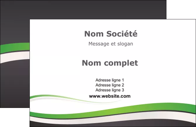 maquette en ligne a personnaliser carte de visite standard design abstrait MLGI45766