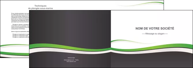 faire modele a imprimer depliant 2 volets  4 pages  standard design abstrait MIFBE45772