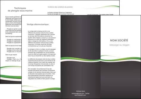 faire modele a imprimer depliant 3 volets  6 pages  standard design abstrait MIF45786