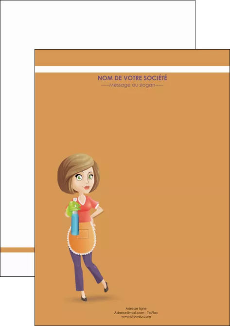 cree affiche menagere femme femme au foyer MLIGLU45810
