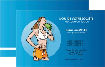 cree carte de visite sport salle de sport salle de musculation sport MLGI45920
